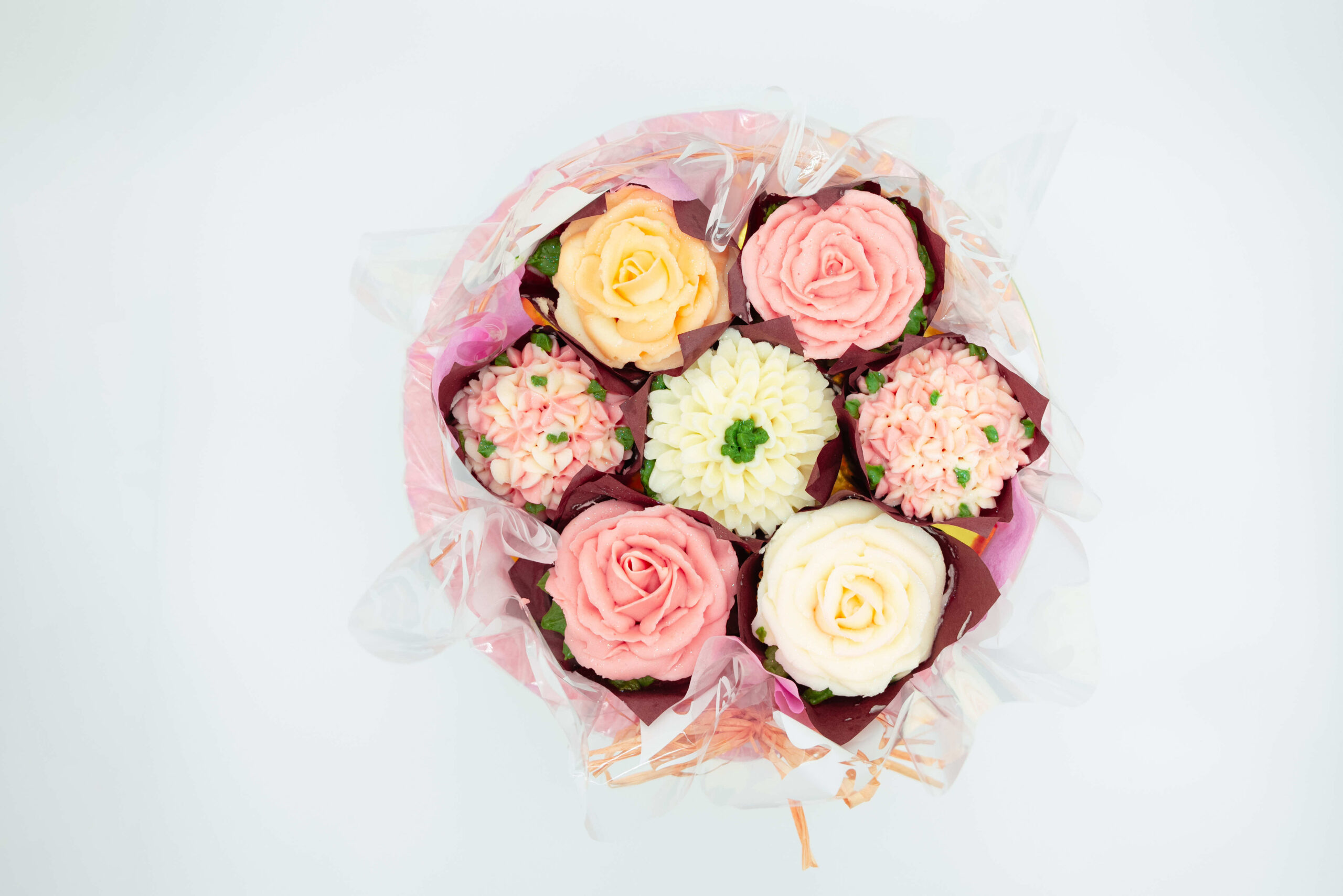 Cerise and Lavender Roses Initial Flower Box